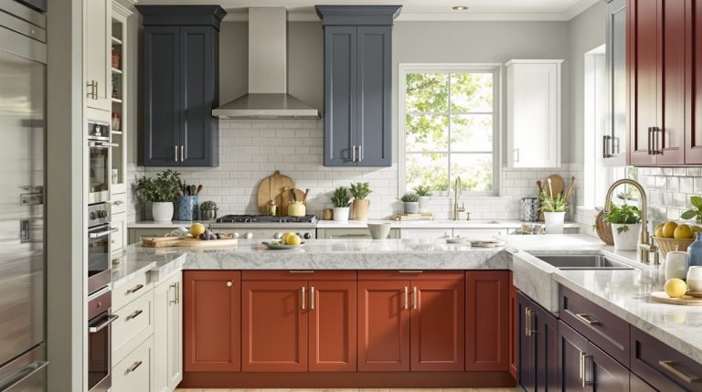 trending kitchen cabinet colors