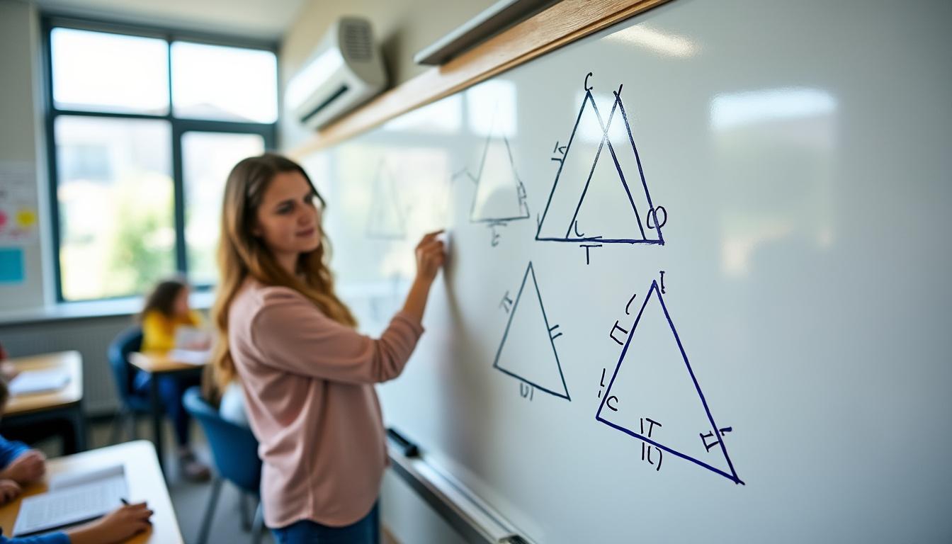 explore an example of the transitive property of congruence, a key concept in geometry that shows how if one segment is congruent to a second, and the second is congruent to a third, then the first is congruent to the third.