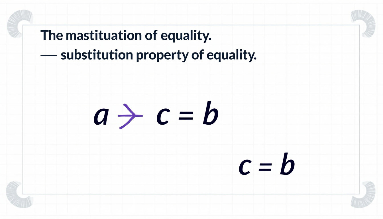 explore the substitution property of equality, its principles, and practical applications in mathematics to enhance problem-solving skills and understanding.